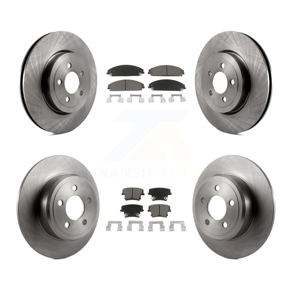 Front Rear Disc Brake Rotors And Ceramic Pads Kit For 2005-2006 Chrysler 300 AWD with 3.5L K8C-100767