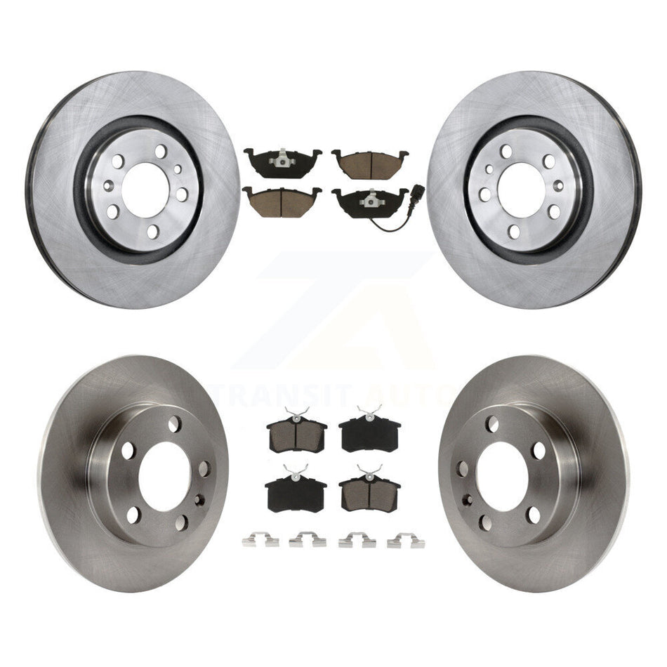 Front Rear Disc Brake Rotors And Ceramic Pads Kit For Volkswagen Beetle Jetta Golf City K8C-100776