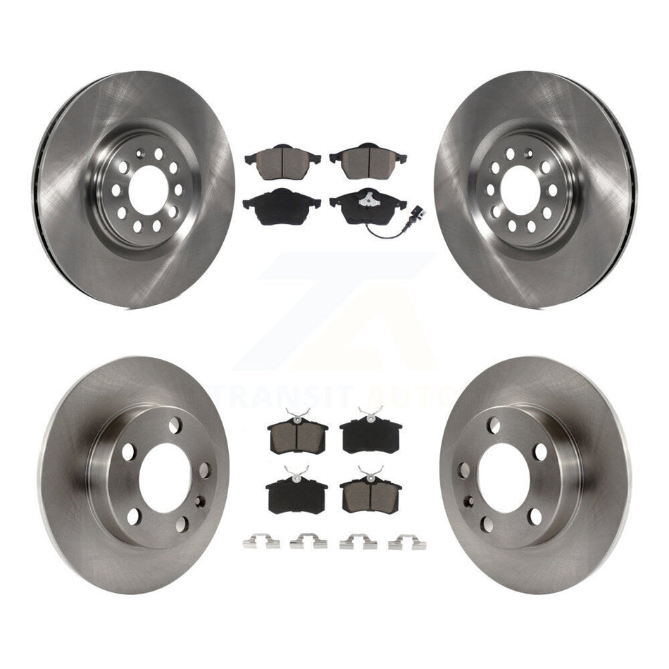 Front Rear Disc Brake Rotors And Ceramic Pads Kit For 2000-2006 Audi TT K8C-100778