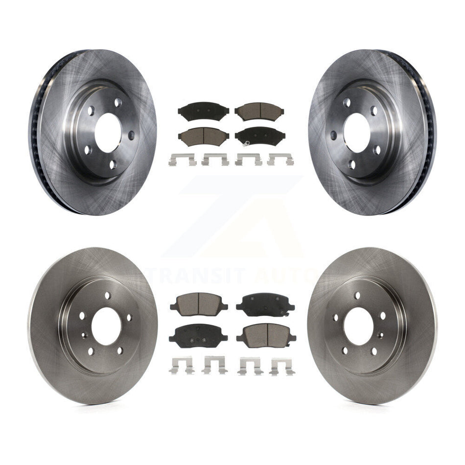 Front Rear Disc Brake Rotors And Ceramic Pads Kit For 2005-2005 Chevrolet Uplander Pontiac Montana Buick Terraza Saturn Relay K8C-100783