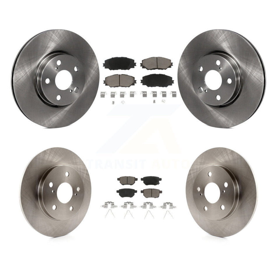 Front Rear Brake Rotor & Ceramic Pad Kit For Toyota Matrix With 279mm Diameter K8C-100818