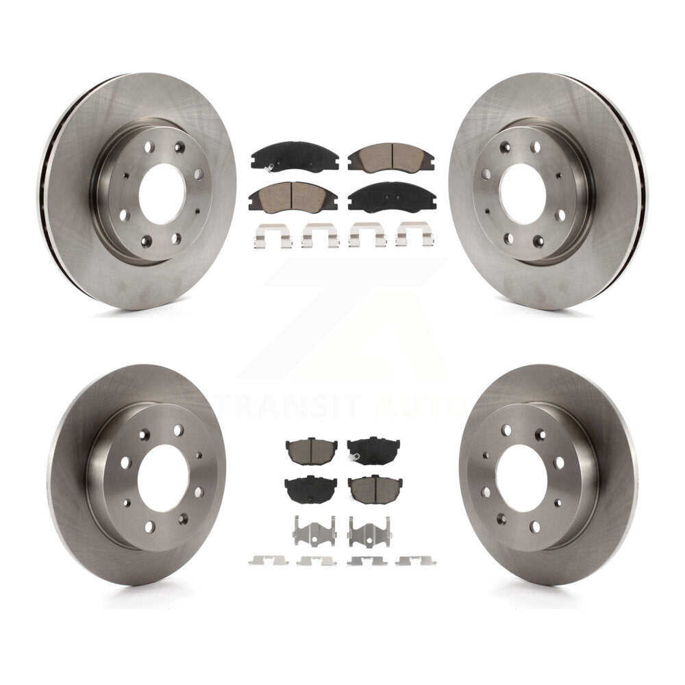 Front Rear Disc Brake Rotors And Ceramic Pads Kit For Kia Spectra Spectra5 K8C-100824