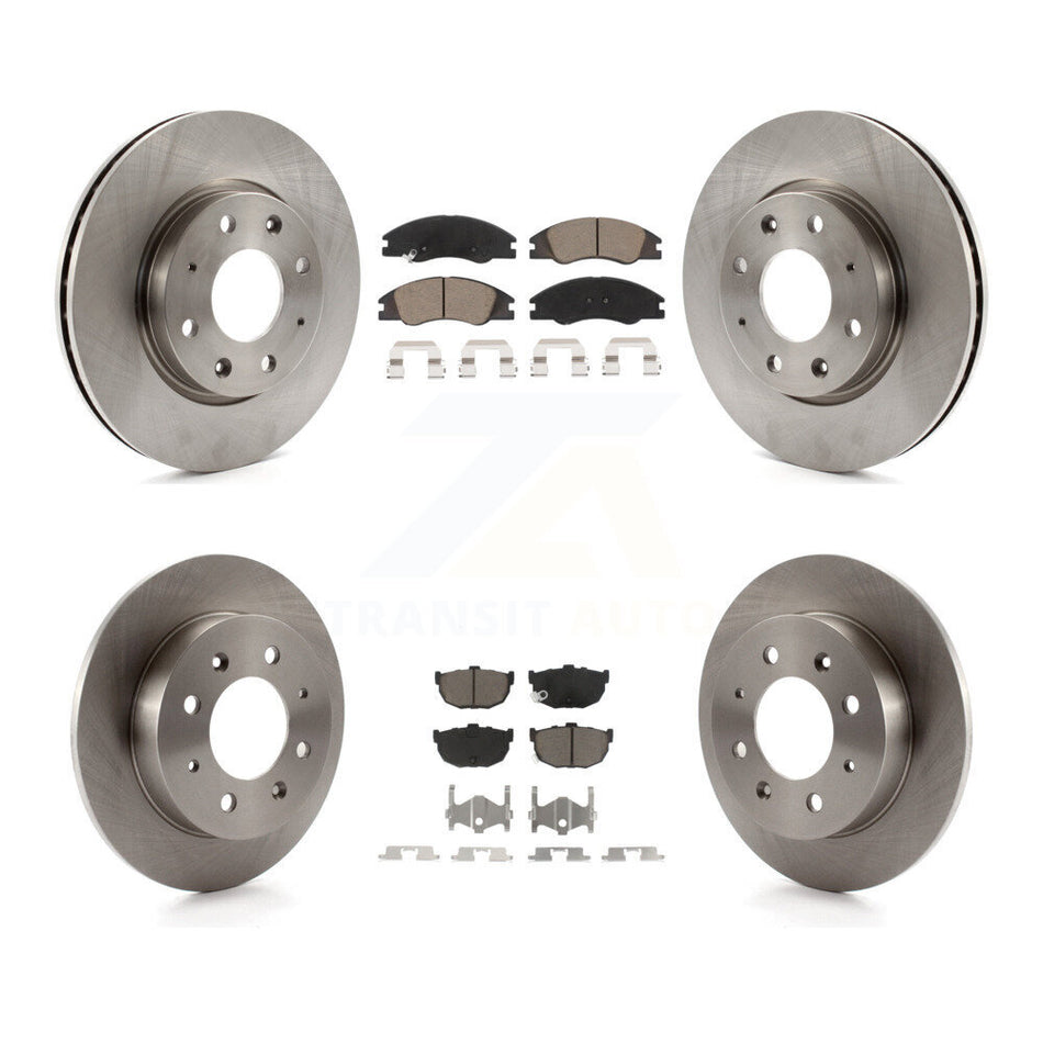 Front Rear Disc Brake Rotors And Ceramic Pads Kit For Kia Spectra Spectra5 K8C-100824