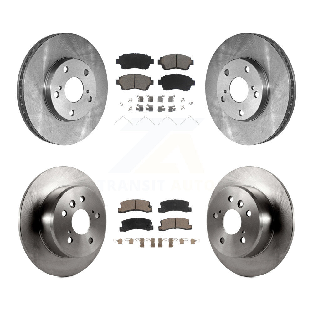 Front Rear Disc Brake Rotors And Ceramic Pads Kit For Toyota Camry Lexus ES300 K8C-100829