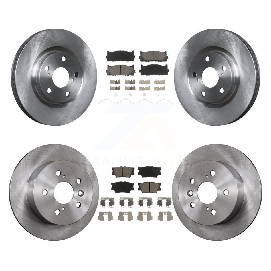 Front Rear Disc Brake Rotors And Ceramic Pads Kit For Toyota Camry Lexus ES350 Avalon ES300h K8C-100849