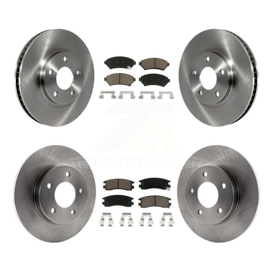 Front Rear Disc Brake Rotors And Ceramic Pads Kit For Cadillac DeVille Buick Park Avenue Eldorado Oldsmobile Aurora Riviera Seville K8C-100851