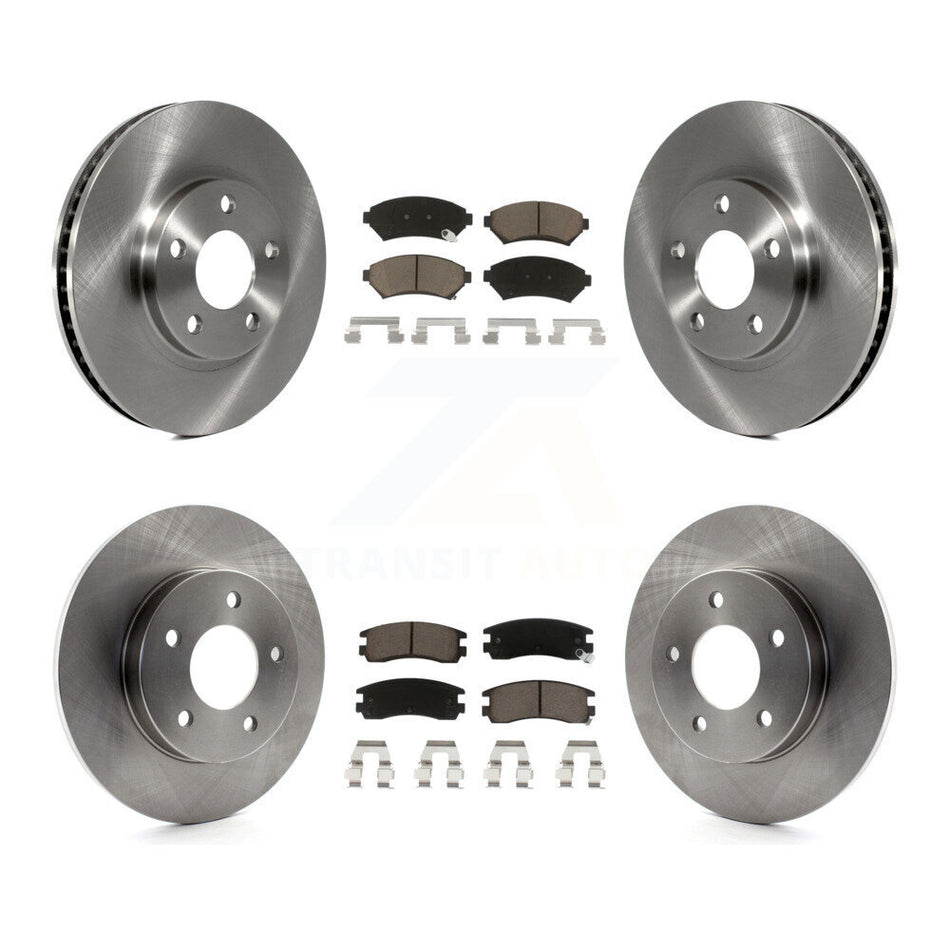 Front Rear Disc Brake Rotors And Ceramic Pads Kit For Cadillac DeVille Buick Park Avenue Eldorado Oldsmobile Aurora Riviera Seville K8C-100851
