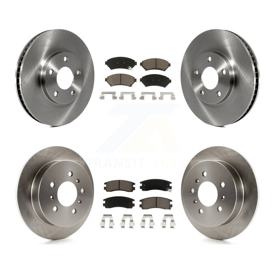 Front Rear Disc Brake Rotors And Ceramic Pads Kit For Chevrolet Impala Monte Carlo Oldsmobile Intrigue K8C-100852