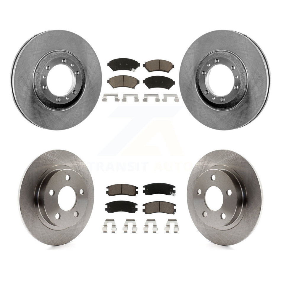 Front Rear Disc Brake Rotors And Ceramic Pads Kit For 2000-2005 Buick LeSabre Pontiac Bonneville K8C-100854