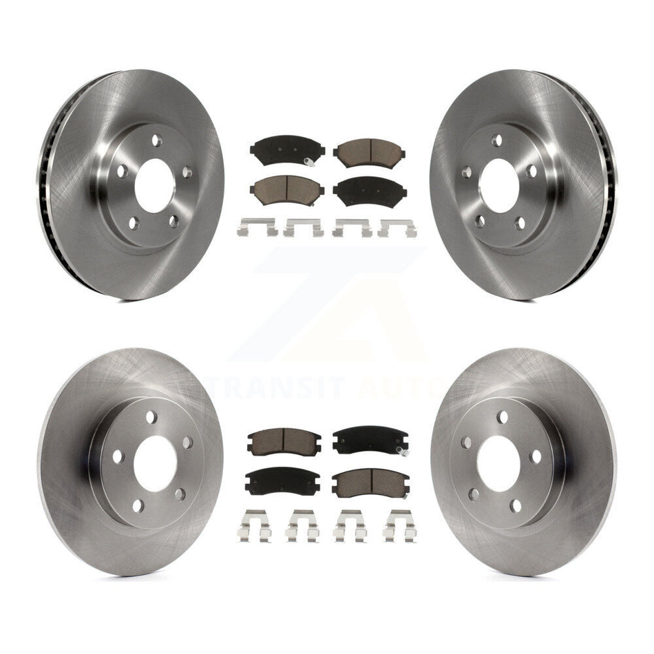 Front Rear Disc Brake Rotors And Ceramic Pads Kit For Cadillac DeVille Buick Park Avenue K8C-100855