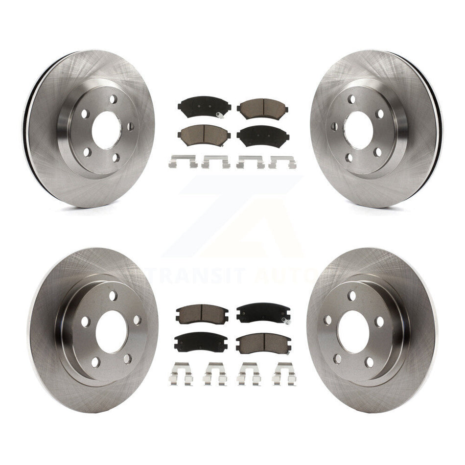Front Rear Disc Brake Rotors And Ceramic Pads Kit For 2005-2005 Buick LeSabre Pontiac Bonneville Park Avenue K8C-100858