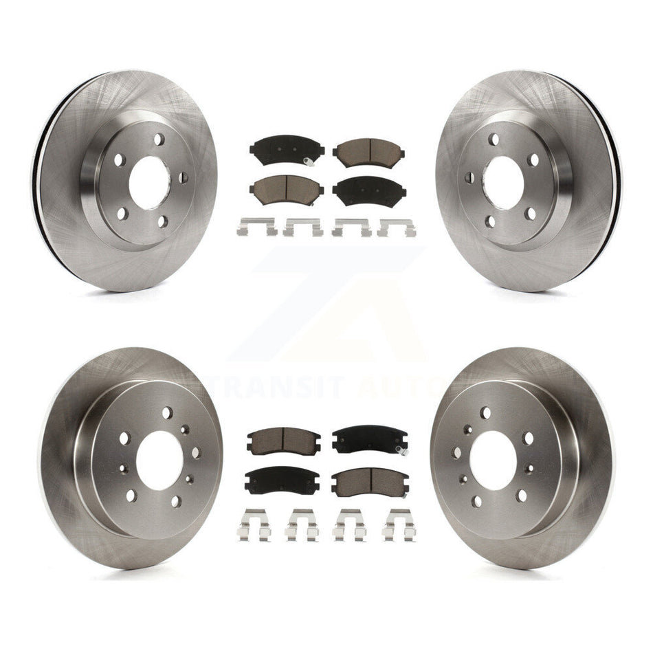 Front Rear Disc Brake Rotors And Ceramic Pads Kit For 2005-2005 Chevrolet Impala Monte Carlo From Chassis/VIN #59143076 K8C-100859