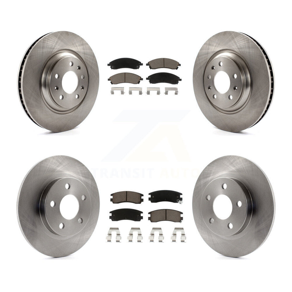 Front Rear Disc Brake Rotors And Ceramic Pads Kit For 2004 Pontiac Bonneville GXP K8C-100861