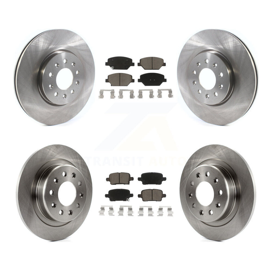 Front Rear Disc Brake Rotors And Ceramic Pads Kit For Chevrolet Equinox GMC Terrain Buick LaCrosse K8C-100871