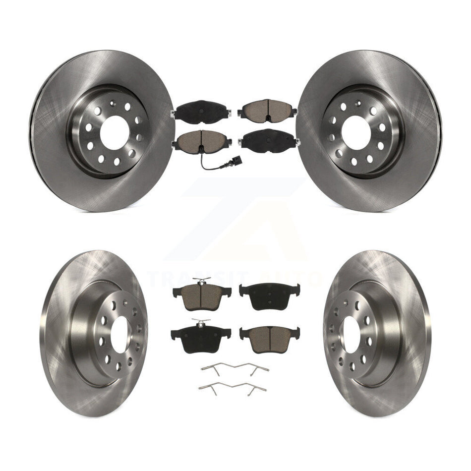 Front Rear Disc Brake Rotors And Ceramic Pads Kit For Audi TT Quattro K8C-100876