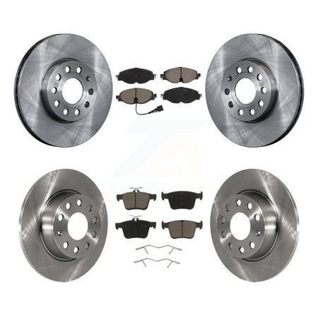 Front Rear Disc Brake Rotors & Ceramic Pad Kit For Volkswagen Taos Audi A3 Quattro e-Golf K8C-100877