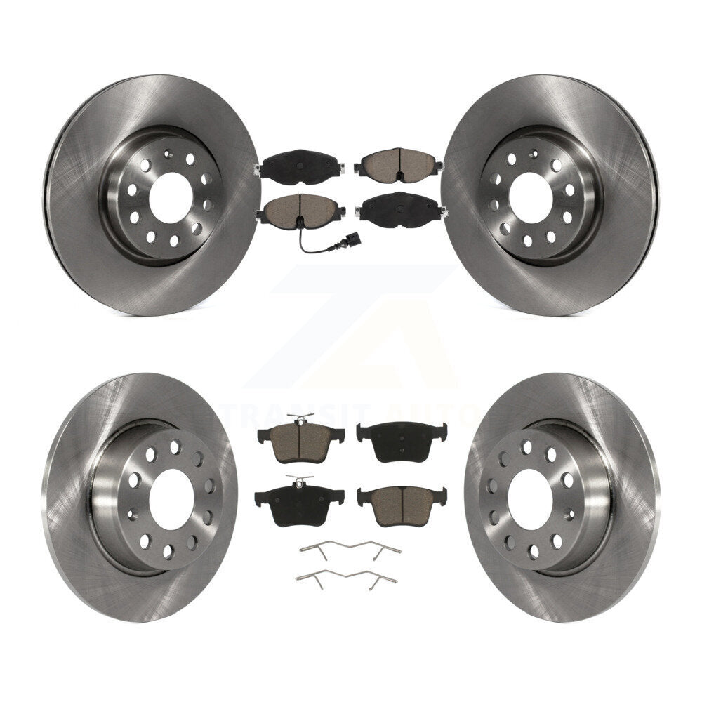 Front Rear Brake Rotor & Ceramic Pad Kit For Volkswagen Taos Audi A3 Quattro Sportback TT K8C-100878