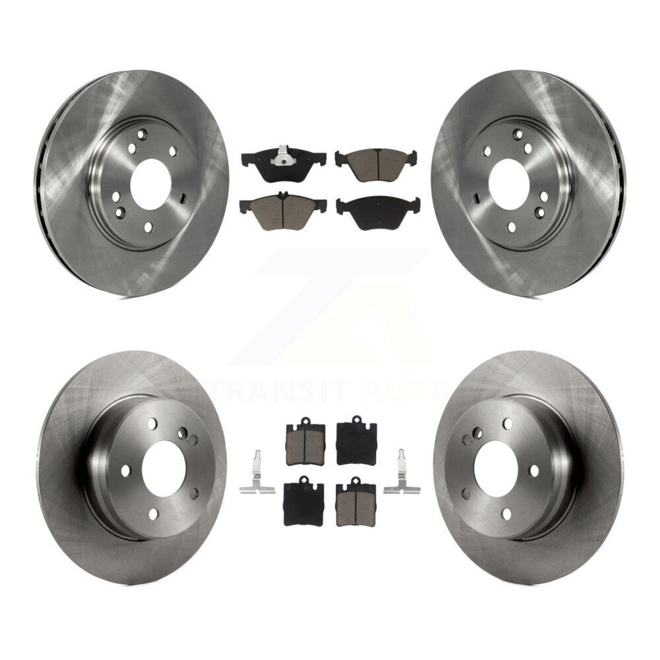 Front Rear Disc Brake Rotors And Ceramic Pads Kit For Mercedes-Benz E320 CLK320 E430 CLK430 K8C-100882