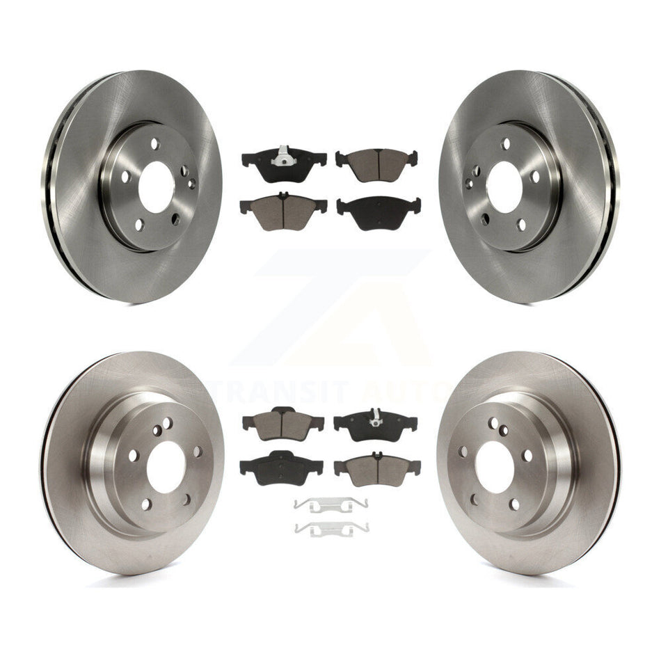 Front Rear Disc Brake Rotors And Ceramic Pads Kit For Mercedes-Benz E350 E320 AWD K8C-100884