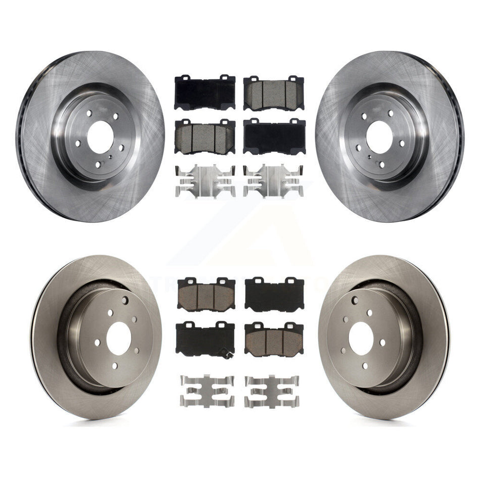 Front Rear Disc Brake Rotors And Ceramic Pads Kit For INFINITI Q50 M37 Q60 Q70 Q70L QX70 M56 FX50 K8C-100893