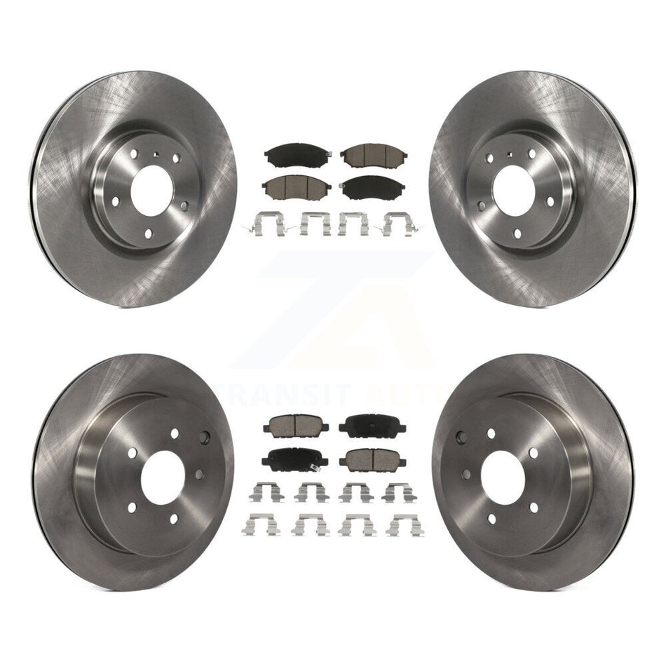 Front Rear Disc Brake Rotors And Ceramic Pads Kit For Nissan Murano INFINITI M37 QX70 Q70 Q70L M56 M35h K8C-100894