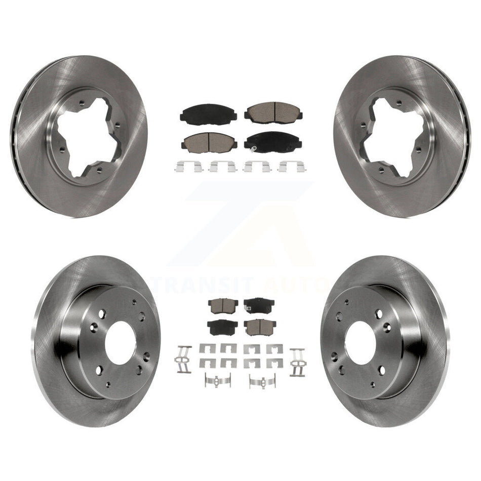 Front Rear Disc Brake Rotors And Ceramic Pads Kit For Honda Accord Acura CL K8C-100904