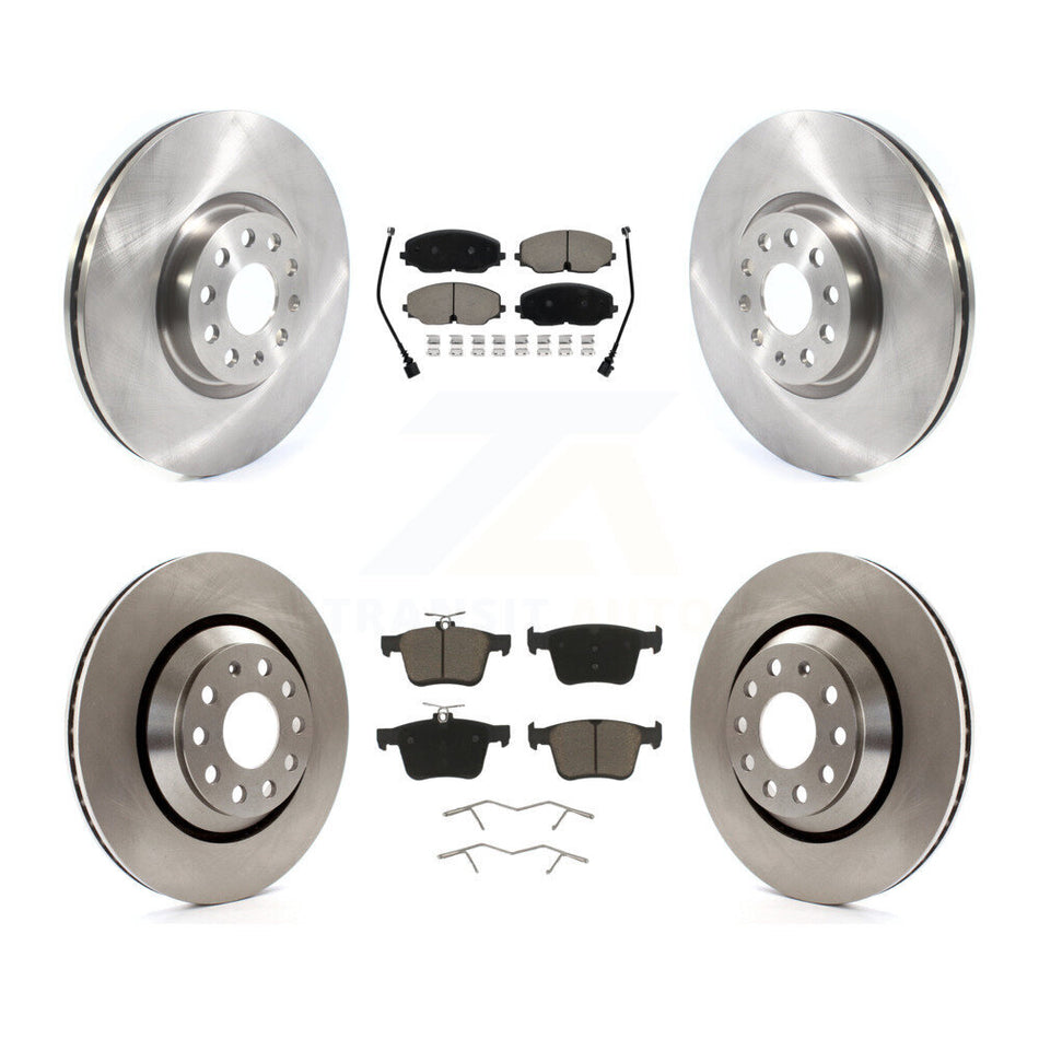 Front Rear Disc Brake Rotors And Ceramic Pads Kit For Volkswagen Atlas Cross Sport K8C-100915
