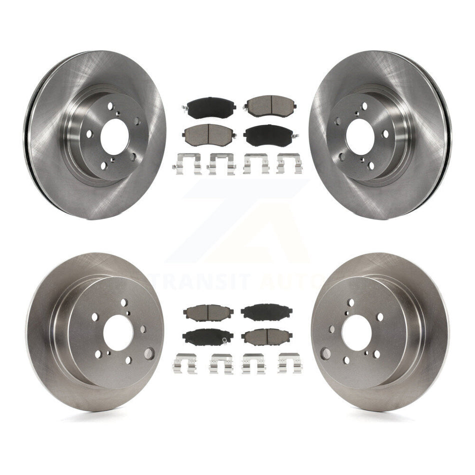 Front Rear Disc Brake Rotors And Ceramic Pads Kit For Subaru Impreza K8C-100917