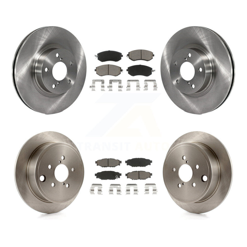 Front Rear Disc Brake Rotors And Ceramic Pads Kit For 2011 Subaru Impreza Outback Sport 2.5i Premium K8C-100925