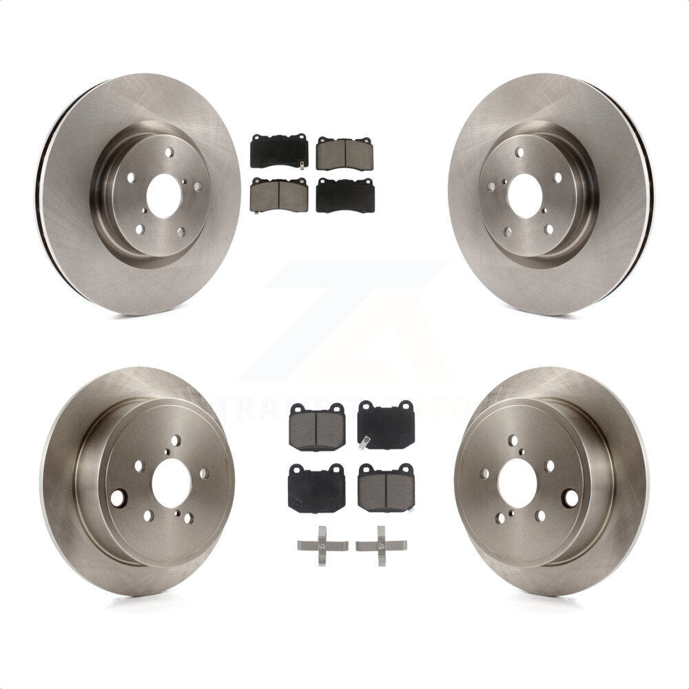 Front Rear Disc Brake Rotor & Ceramic Pad Kit For 2014 Subaru WRX With 17\\" Factory Wheels K8C-100926