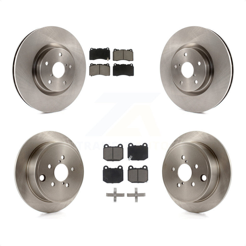 Front Rear Disc Brake Rotor & Ceramic Pad Kit For 2014 Subaru WRX With 17\\" Factory Wheels K8C-100926