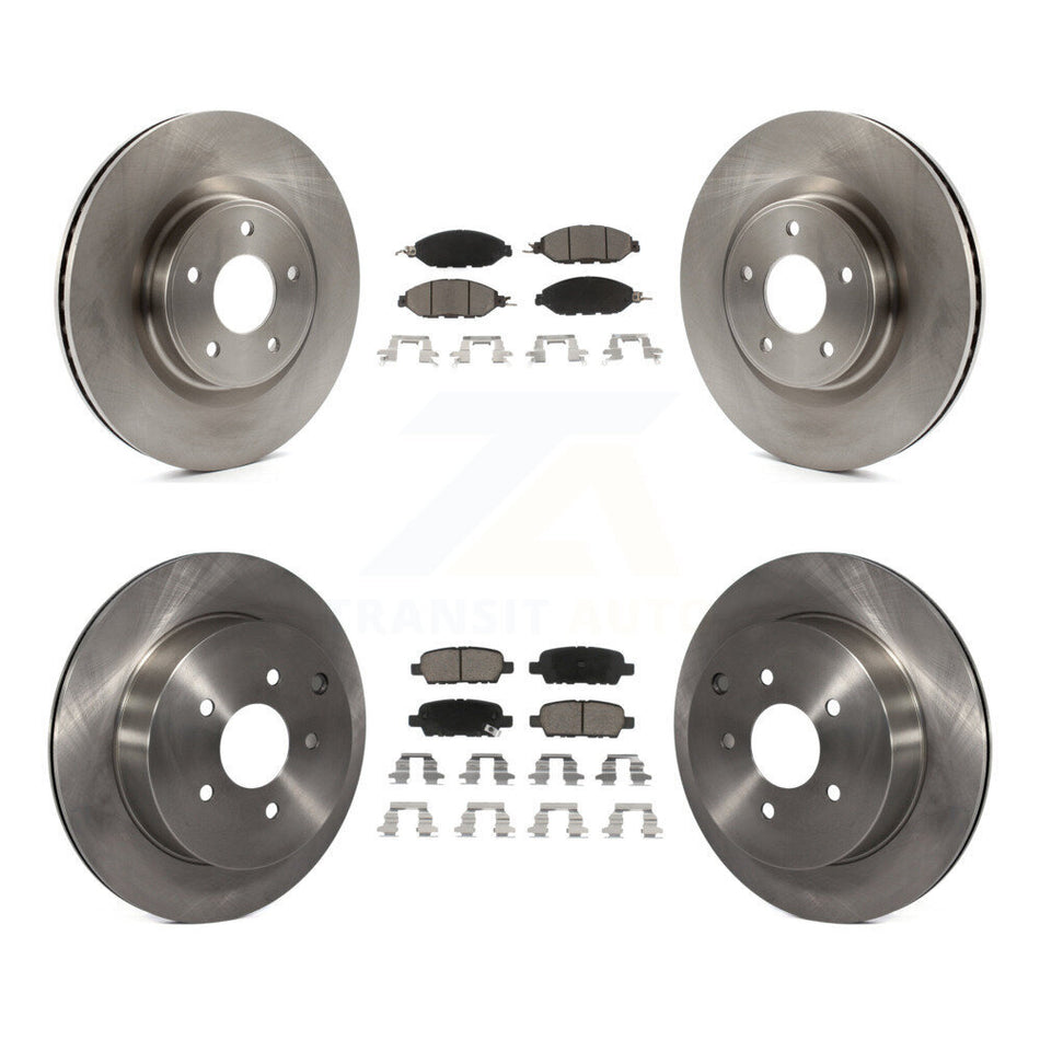Front Rear Disc Brake Rotors And Ceramic Pads Kit For Nissan Pathfinder Murano INFINITI QX60 JX35 K8C-100933