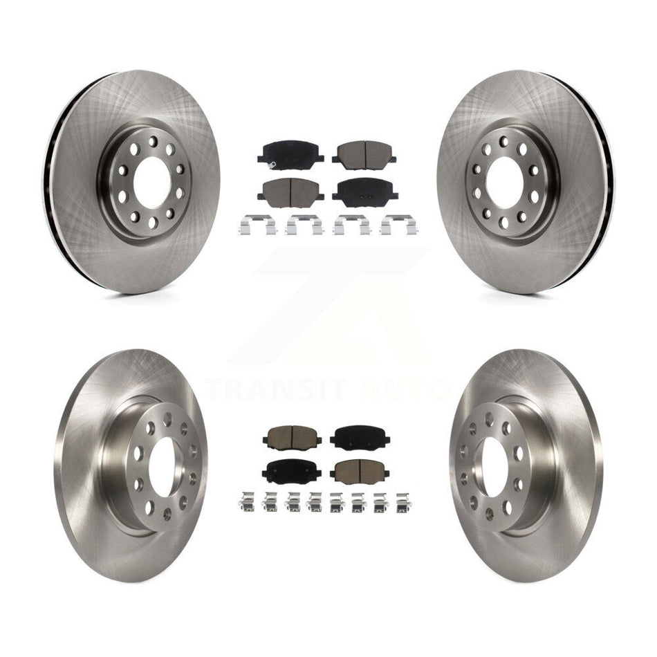 Front Rear Disc Brake Rotors And Ceramic Pads Kit For Jeep Renegade Fiat 500X K8C-100935
