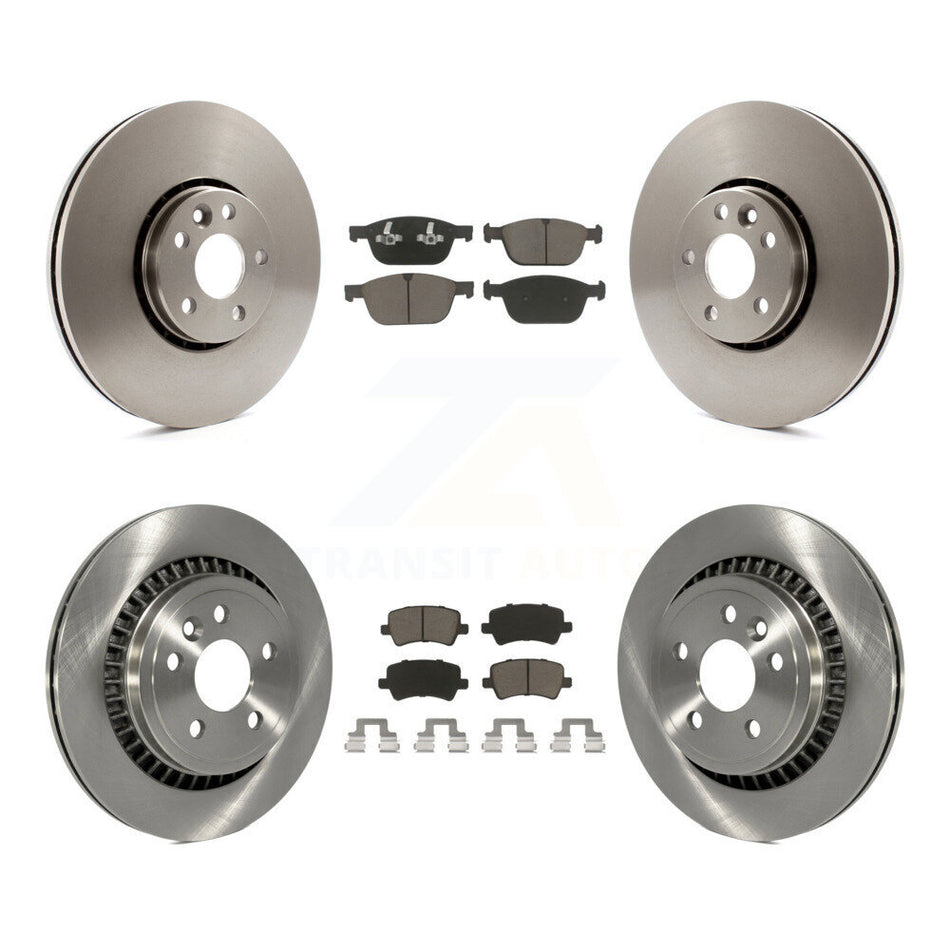 Front Rear Disc Brake Rotors And Ceramic Pads Kit For 2010-2015 Volvo XC60 K8C-100936