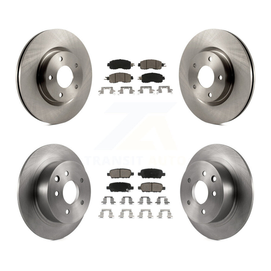 Front Rear Disc Brake Rotors And Ceramic Pads Kit For Nissan Altima K8C-100937