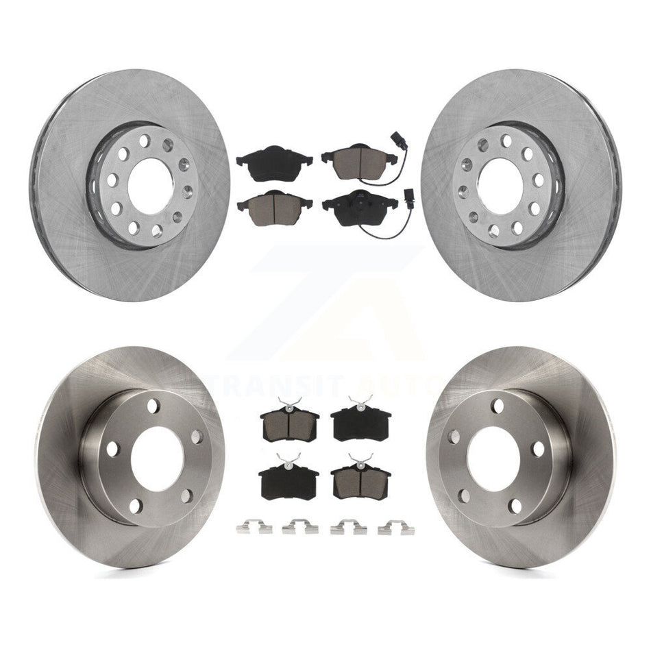 Front Rear Disc Brake Rotors And Ceramic Pads Kit For Volkswagen Passat Audi A4 K8C-100961