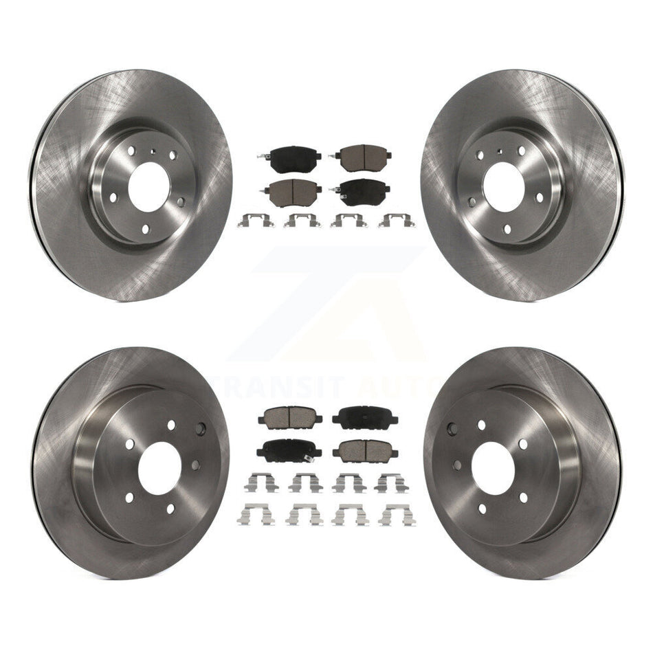 Front Rear Disc Brake Rotors And Ceramic Pads Kit For Nissan Murano K8C-100977
