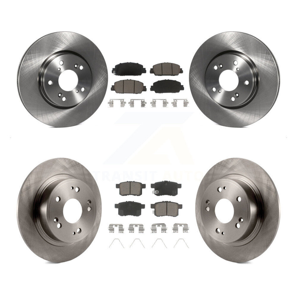 Front Rear Disc Brake Rotors And Ceramic Pads Kit For Honda Accord K8C-100983