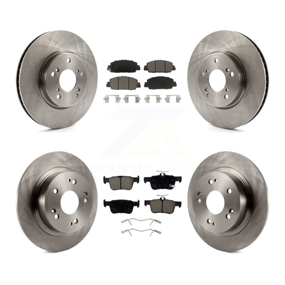 Front Rear Disc Brake Rotors And Ceramic Pads Kit For Honda Accord K8C-100985