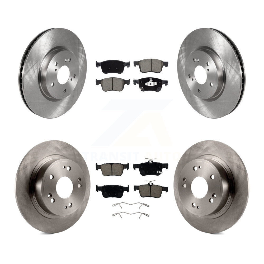 Front Rear Disc Brake Rotors And Ceramic Pads Kit For Honda Accord K8C-100986