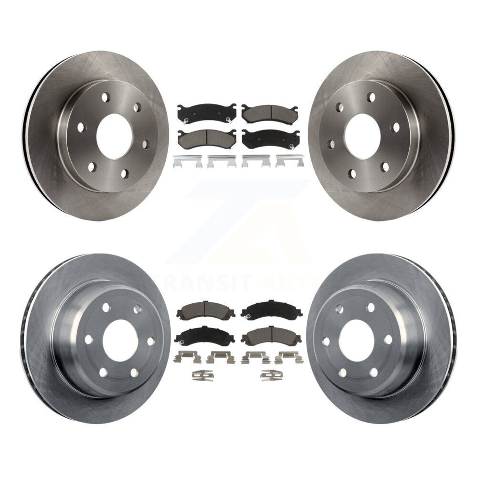 Front Rear Disc Brake Rotors And Ceramic Pads Kit For Chevrolet Silverado 1500 GMC Tahoe Sierra Suburban Yukon Avalanche XL Cadillac Escalade ESV EXT K8C-100996