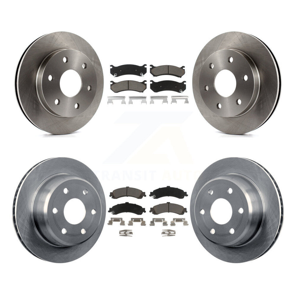 Front Rear Disc Brake Rotors And Ceramic Pads Kit For Chevrolet Silverado 1500 GMC Tahoe Sierra Suburban Yukon Avalanche XL Cadillac Escalade ESV EXT K8C-100996