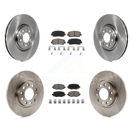 Front Rear Brake Rotor & Ceramic Pad Kit For Chrysler 200 With 330mm Diameter K8C-100997