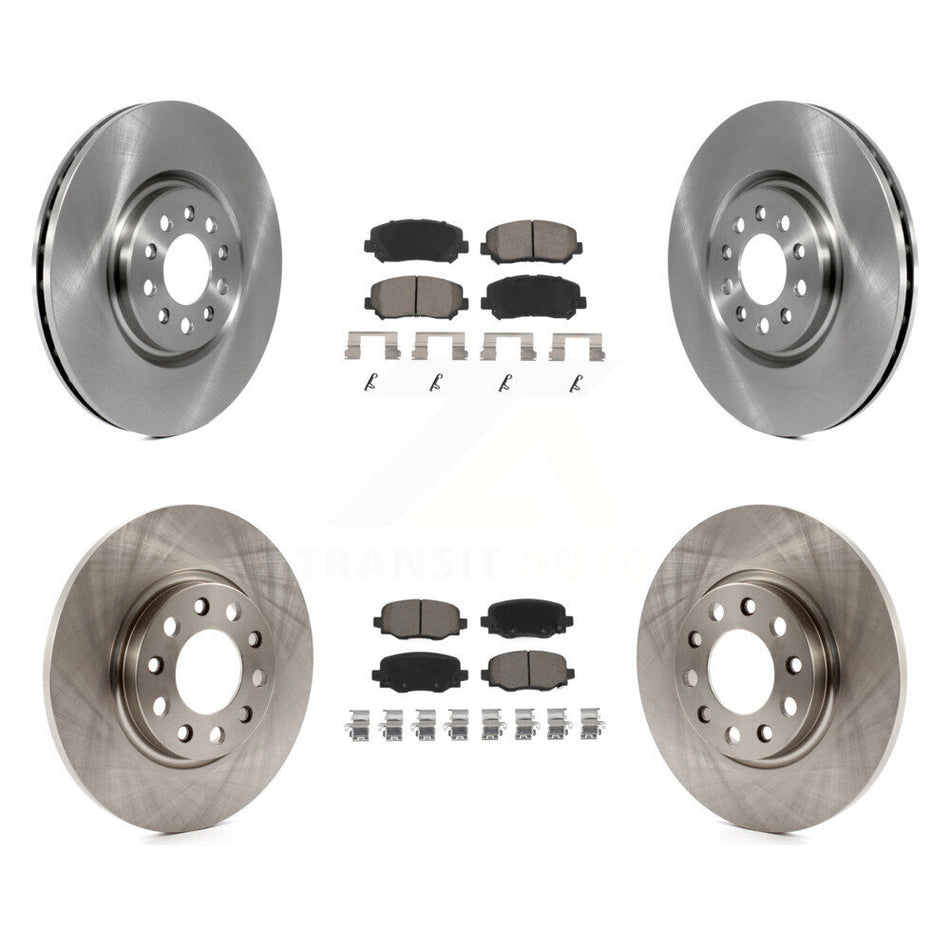 Front Rear Brake Rotor & Ceramic Pad Kit For Chrysler 200 With 330mm Diameter K8C-100997