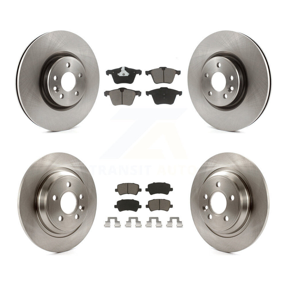 Front Rear Disc Brake Rotors And Ceramic Pads Kit For Volvo S60 V70 With 336mm Diameter Rotor K8C-101012