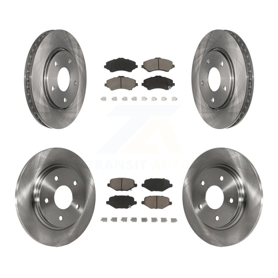 Front Rear Disc Brake Rotors And Ceramic Pads Kit For Dodge Grand Caravan Chrysler Town & Country Journey Ram C/V Volkswagen Routan K8C-101027