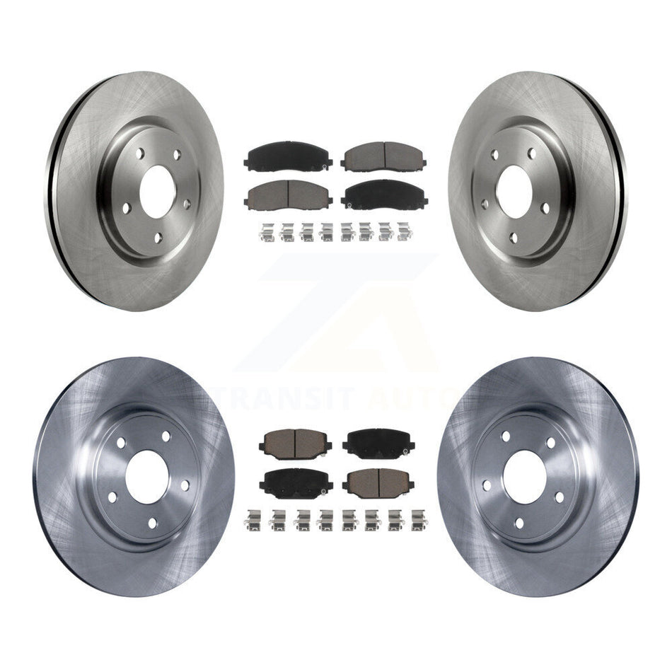 Front Rear Disc Brake Rotors And Ceramic Pads Kit For Dodge Grand Caravan Journey Chrysler Town & Country Ram C/V Volkswagen Routan K8C-101028