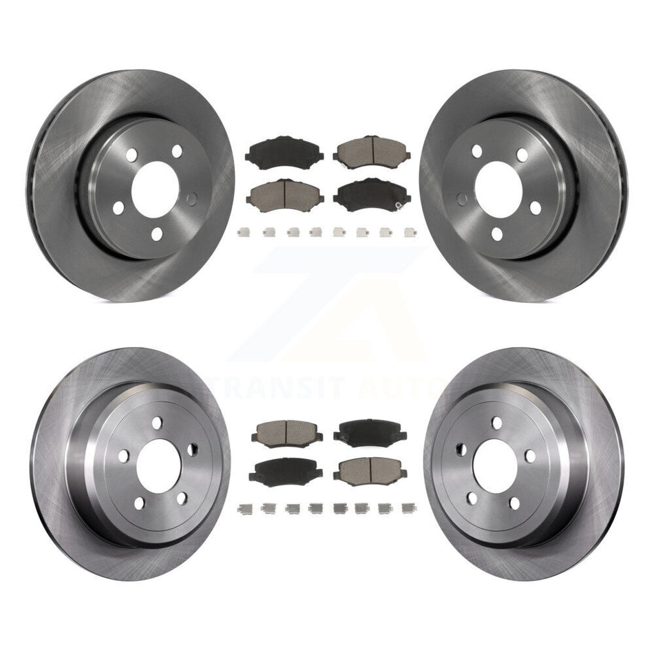 Front Rear Disc Brake Rotors And Ceramic Pads Kit For Jeep Liberty Dodge Nitro K8C-101030