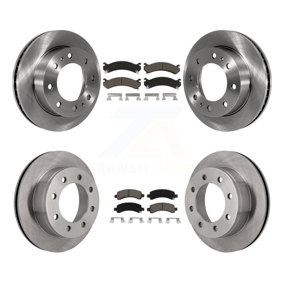 Front Rear Disc Brake Rotors And Ceramic Pads Kit For Chevrolet Express 2500 GMC Savana K8C-101033