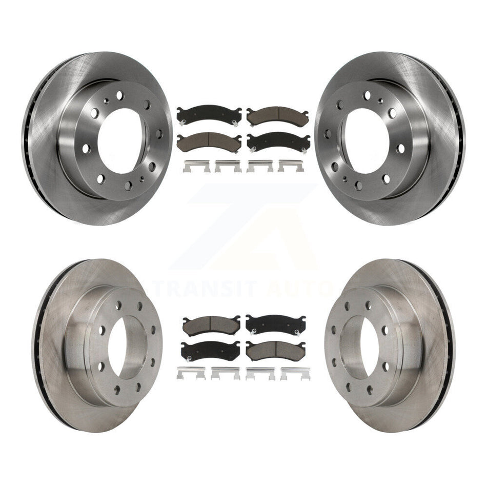 Front Rear Disc Brake Rotors And Ceramic Pads Kit For Chevrolet Silverado 2500 HD GMC Sierra Hummer H2 1500 Suburban Yukon XL Avalanche Classic K8C-101036